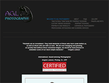 Tablet Screenshot of aglphotography.net